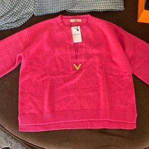 Valentino wide sleeve sweater in Cashmere.